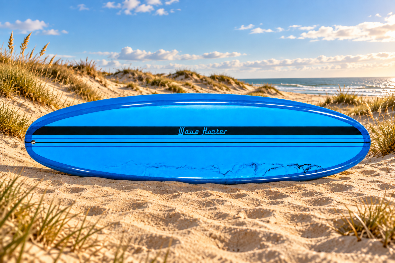Wave Hunter mid-length surfboard