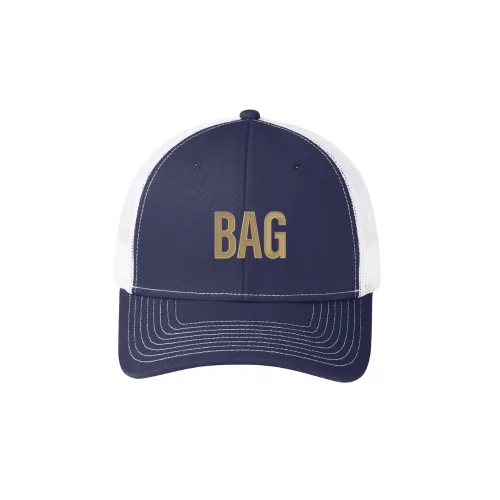Navy and White Snapback Trucker Cap with BAG logo - Classic adjustable fit for all Bag's Buddies supporters